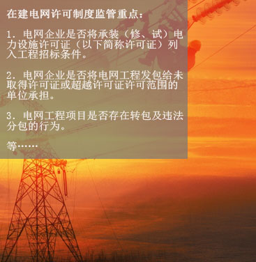 八、在建電網(wǎng)工程項目許可制度執(zhí)行情況
