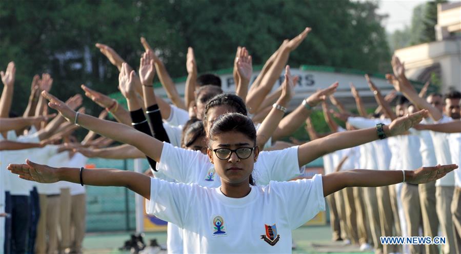 INDIAN-CONTROLLED KASHMIR-JAMMU-INTERNATIONAL YOGA DAY