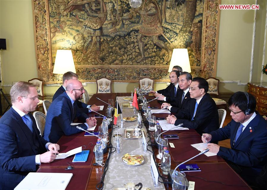 BELGIUM-BRUSSELS-CHINA-LI KEQIANG-MICHEL-MEETING