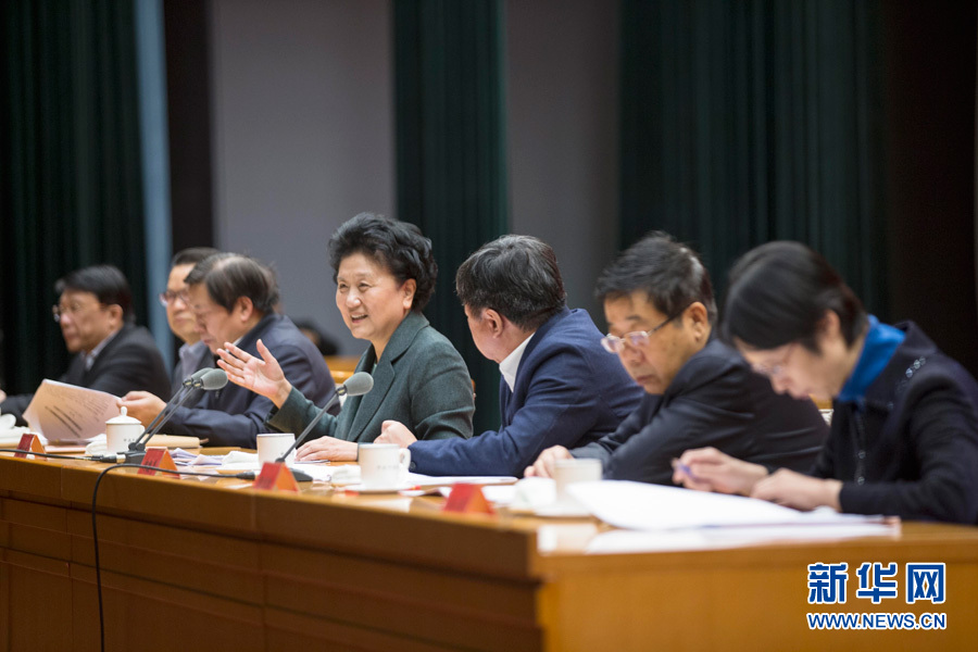 1月16日，中共中央政治局委員、國務(wù)院副總理劉延?xùn)|在北京出席&ldquo;加強和改進新形勢下高校思想政治工作專題研討班&rdquo;開班式。 新華社記者崔新鈺 攝