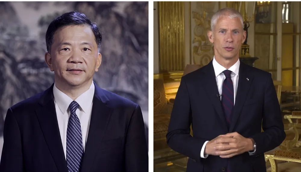 中宣部副部長，中央廣播電視總臺臺長、  總編輯慎海雄與法國文化部部長弗蘭克&middot;里斯特  共同宣布項目啟動