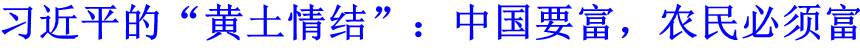 習(xí)近平的&ldquo;黃土情結(jié)&rdquo;：中國要富，農(nóng)民必須富