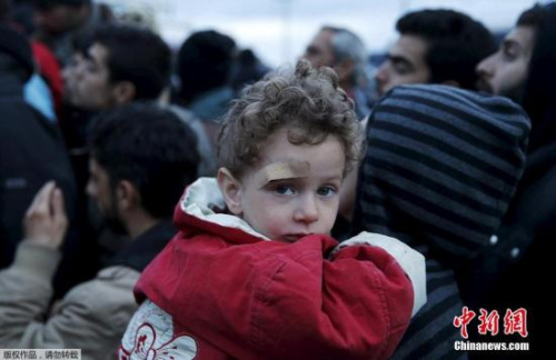 滯留希臘的難民。