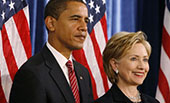 希拉里&ldquo;?；?rdquo;奧巴馬，現(xiàn)時(shí)而已？